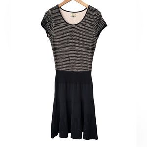 Issa London black A-line knit dress size large